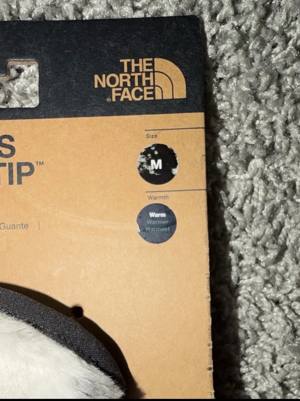 The North Face Women's Osito Etip Glove - White with Black Accents